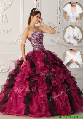 Latest 2016 Multi Color Quinceanera Gowns with Ruffles