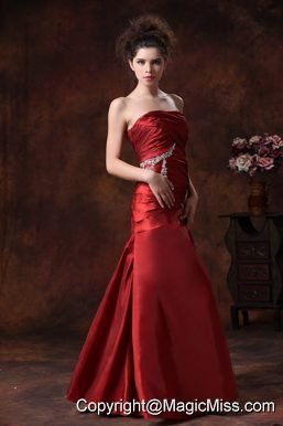 Stylish Beading Taffeta Column Fitted Floor-length Prom / Evening Dress