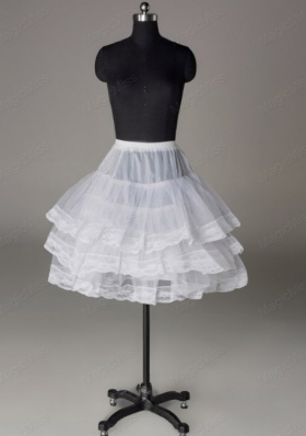 Three Layers Lace Edge Mini-length Petticoat