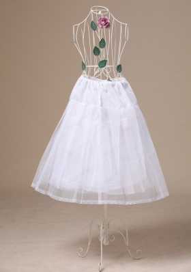 White Tulle Tea length Unique Wedding Petticoat