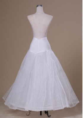 Beautiful A Line Floor Length Tulle and Organza Wedding Petticoat