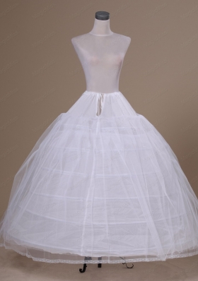 White Tulle Floor Length Petticoat
