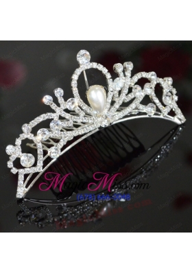 The Most Popular Tiara With Rhinestone And Imitation Pearl