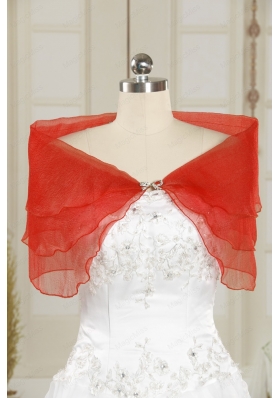 2014 Fall Red New Style Shawls with Beading