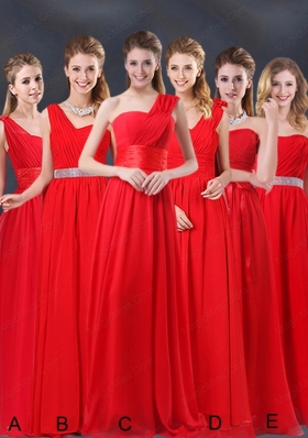 Ruching Empire 2015 Feminine Bridesmaid Dresses