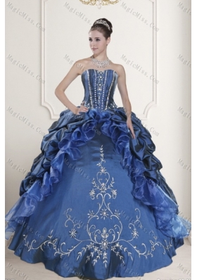 2015 New Style Embroidery and Beading Dresses for Quinceanera