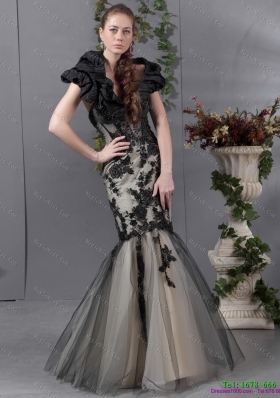 2015 Popular Beading and Appliques Prom Dress in Multi Color