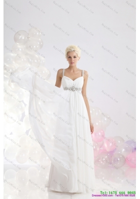 2015 Inexpensive Empire Wedding Dresses with Beading