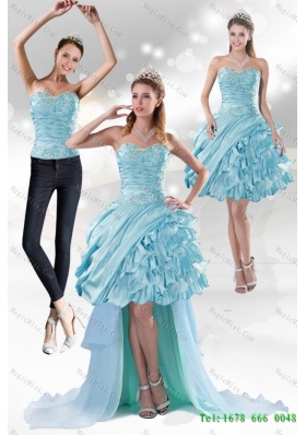 Perfect Sweetheart 2015 Detachable Prom skirts with Beading and Ruffled Layers
