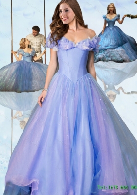 Beautiful A Line Off the Shoulder Cinderella Quinceanera Dresses for 2015 Summer