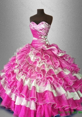 2016 Luxurious Multi Color Fashionable Quinceanera Dresses with Beading