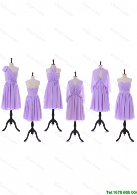 Unique Empire Prom Dresses with Ruching in Lavender