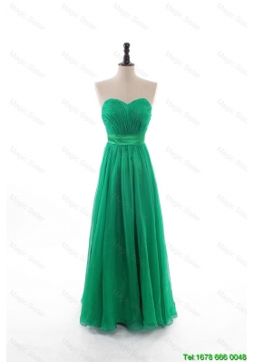 Classical Spring Empire Sweetheart Prom Dresses with Belt