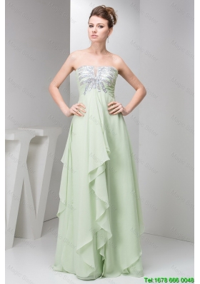 New Arrivals Hot Sale Simple Strapless Sequins Long Prom Dresses for 2016