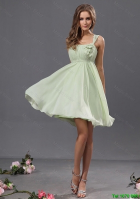 Exclusive Fashionable Straps Short Prom Gowns with Appliques