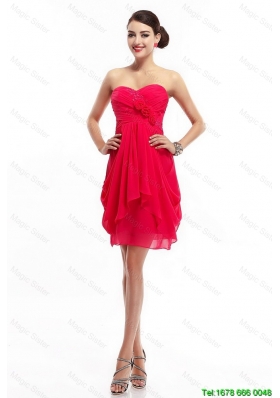 Luxurious Hand Made Flowers Prom Dresses with Sweetheart