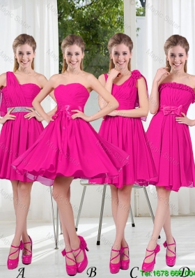 2016 Spring A Line Short Bridesmaid Dresses with Ruching