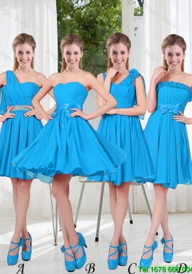 Exclusive 2016 Prom Dresses with Ruching in Blue