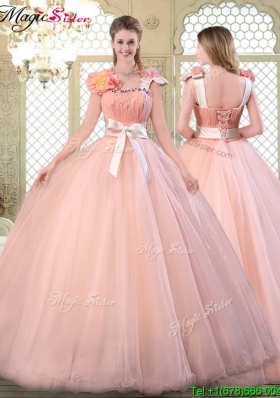 2016 Beautiful Asymmetrical Quinceanera Dresses with Bowknot