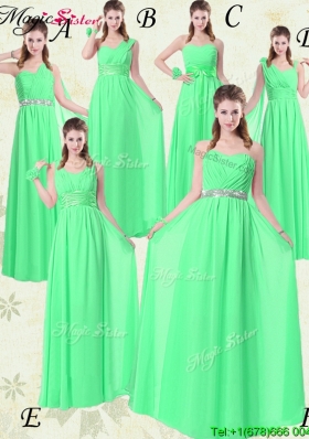 The Most Popular Empire Floor Length Bridesmaid Dresses with Ruching and Belt for 2016 Summer