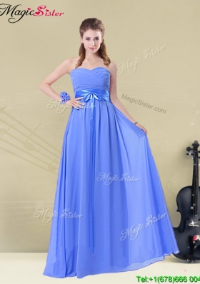 Hot Sale Sweetheart Prom Dresses with Ruching and Belt