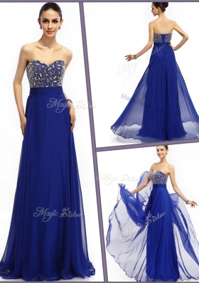 Perfect Empire Sweetheart Party Dresses in Royal Blue