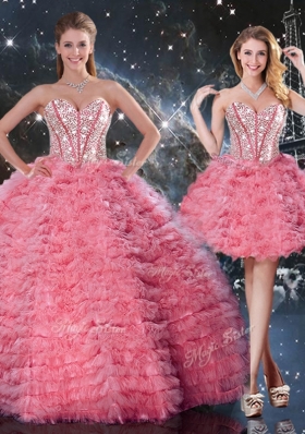 Beautiful Sweetheart Detachable Quinceanera Gowns  for 2016