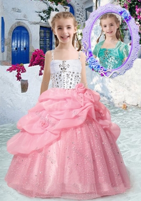 Perfect Spaghetti Straps Mini Quinceanera Dresses with Beading and Bubles