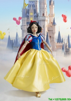 Best Snow White Taffeta Quinceanera Doll Dress in Yellow