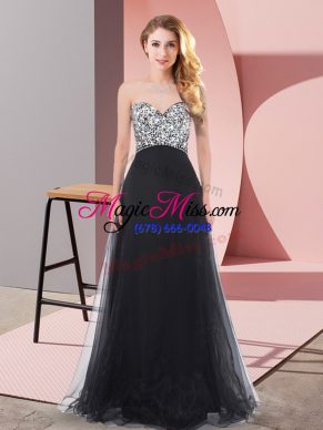 Fantastic Organza and Chiffon and Tulle Sleeveless Floor Length and Beading