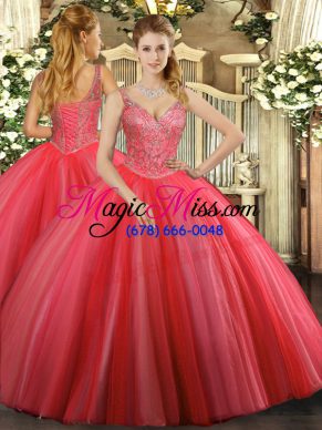 Custom Designed Sleeveless Beading Lace Up Sweet 16 Quinceanera Dress