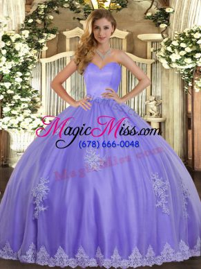 Flirting Sweetheart Sleeveless Tulle Vestidos de Quinceanera Beading and Appliques Lace Up