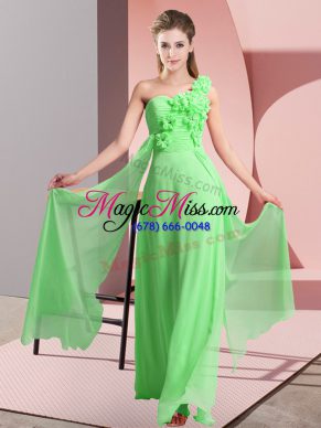 Fashionable Sleeveless Hand Made Flower Floor Length Bridesmaid Dresses