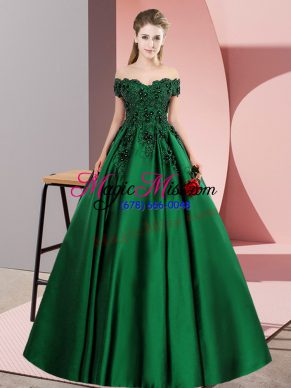 Floor Length Zipper Quinceanera Dresses Green for Sweet 16 and Quinceanera with Lace
