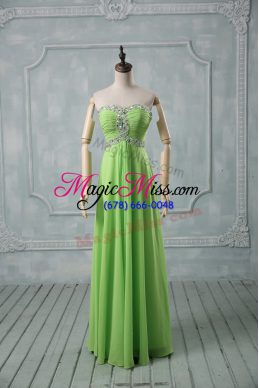 Glorious High Low Zipper Prom Party Dress for Prom and Party and Military Ball with Beading and Ruching
