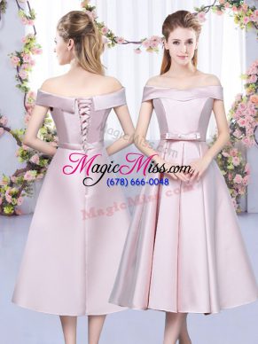 Customized Sleeveless Bowknot Lace Up Court Dresses for Sweet 16