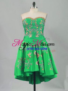 Beauteous Green Sleeveless Lace Up Prom Dress for Prom and Party and Military Ball
