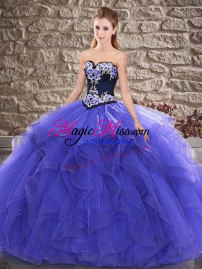 Extravagant Floor Length Purple Quince Ball Gowns Sweetheart Sleeveless Lace Up