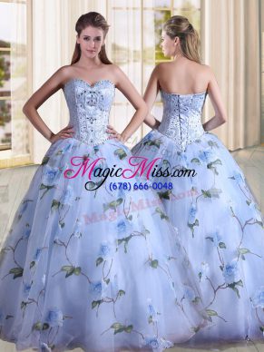 Colorful Floor Length Lavender Quinceanera Dresses Sweetheart Sleeveless Lace Up