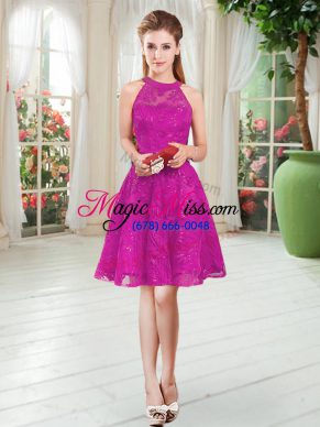 Artistic Sleeveless Lace Zipper Prom Party Dress