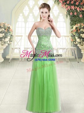 Discount Sleeveless Tulle Zipper Prom Party Dress for Prom and Party