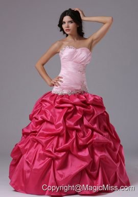 Coral Red and Rose Pink For Military Ball Gowns With Ruched Bodice Beading In Aptos California