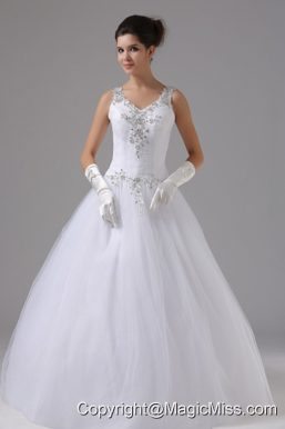 Straps In Anaheim Hills California Appliques Decorate Shoulder and Waist For 2013 Wedding Dress