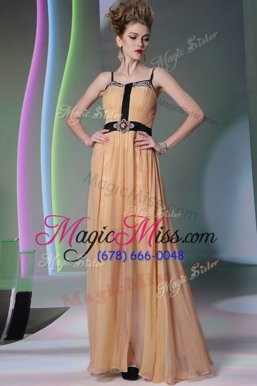 Traditional Peach Square Zipper Appliques Military Ball Dresses For Women Sleeveless