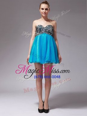 Best Sleeveless Beading Zipper Dress for Prom