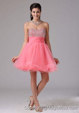 Custom Made Cute Watermelon A-line Beaded Decorate Bust 2013 Prom Cocktail Dress With Sweetheart In Essex Connecticut
