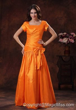 Wear A 2013 New Style Hot Orange Square Prom Dress Gulf Shores Alabama