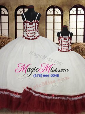 Deluxe Straps Sleeveless Satin and Organza Quinceanera Dresses Beading Lace Up