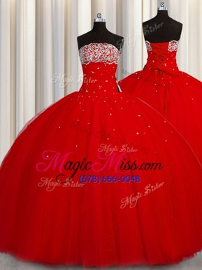 Excellent Puffy Skirt Black Sleeveless Floor Length Beading and Sequins Lace Up Quinceanera Dresses
