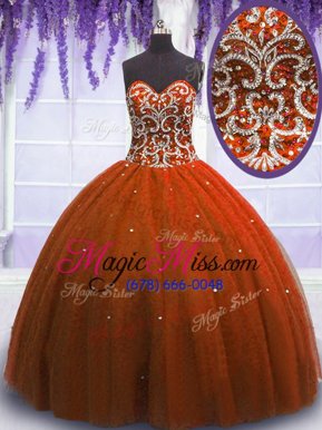 Fine Sleeveless Lace Up Floor Length Beading Sweet 16 Quinceanera Dress